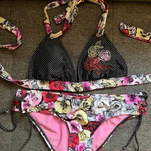 Floral and Polka dot Bikini